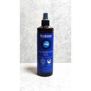 Brookstone Unscented Magnesium Oil 12 Fl Oz - 100% Natural Pure Magnesium Oil